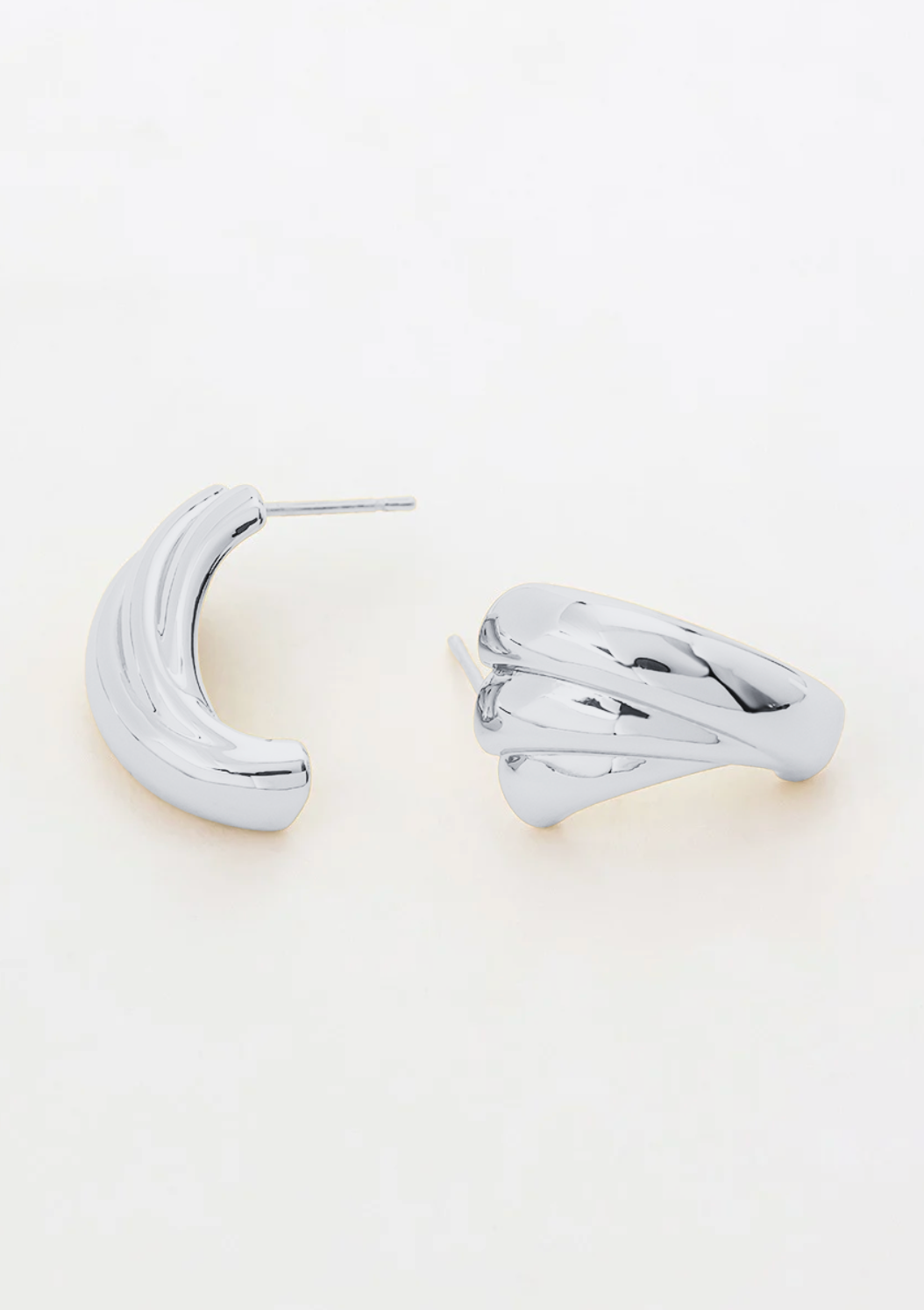 Silver Romy Hoop — Zafino Australia (1 of 2)