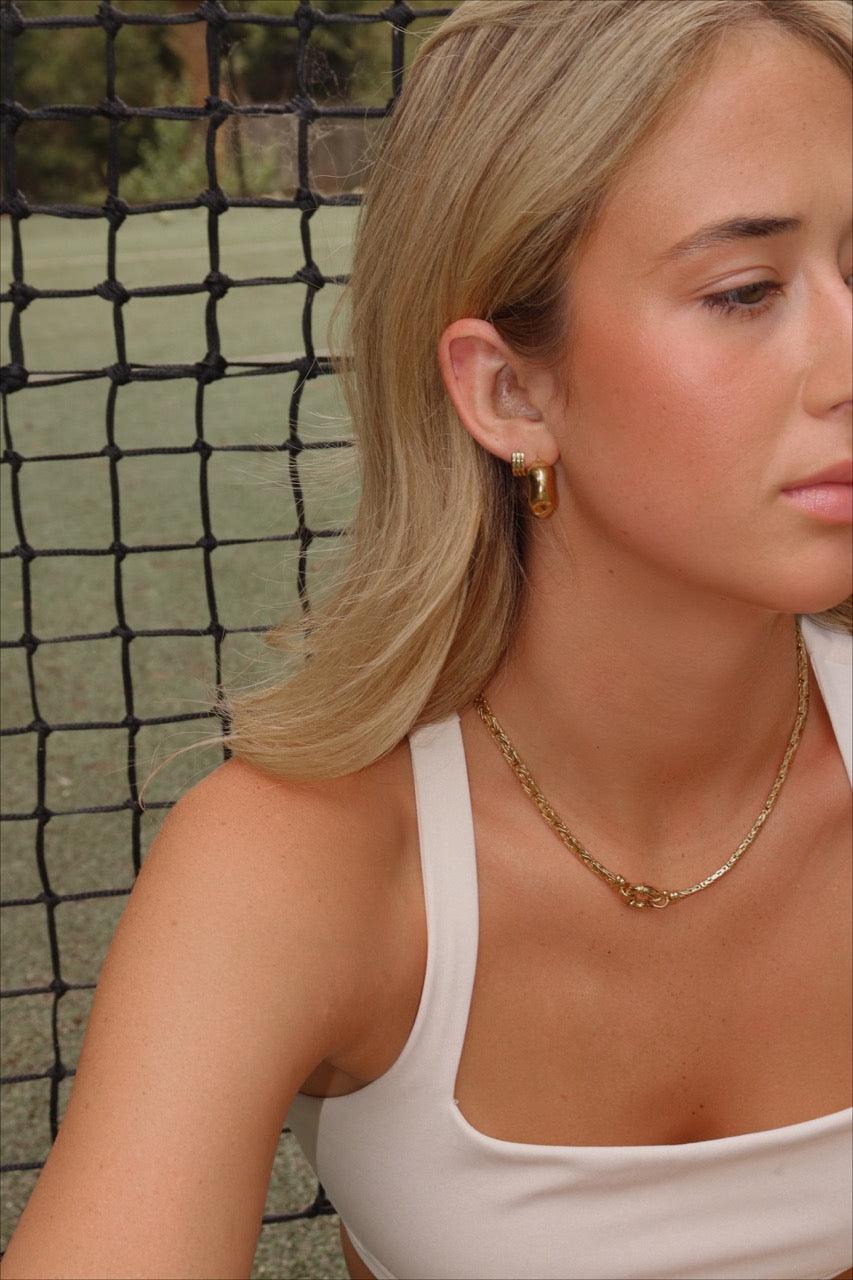 Grace Huggie Earring - Silver