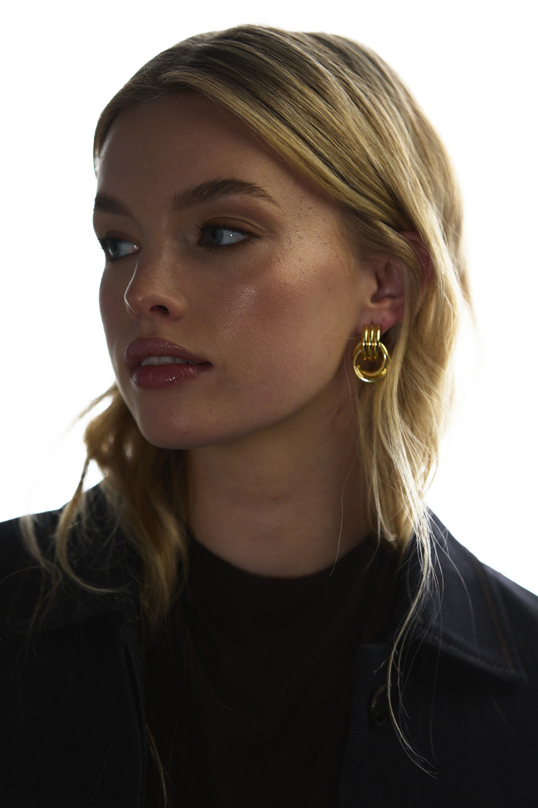 Large Poppy Earring - Gold