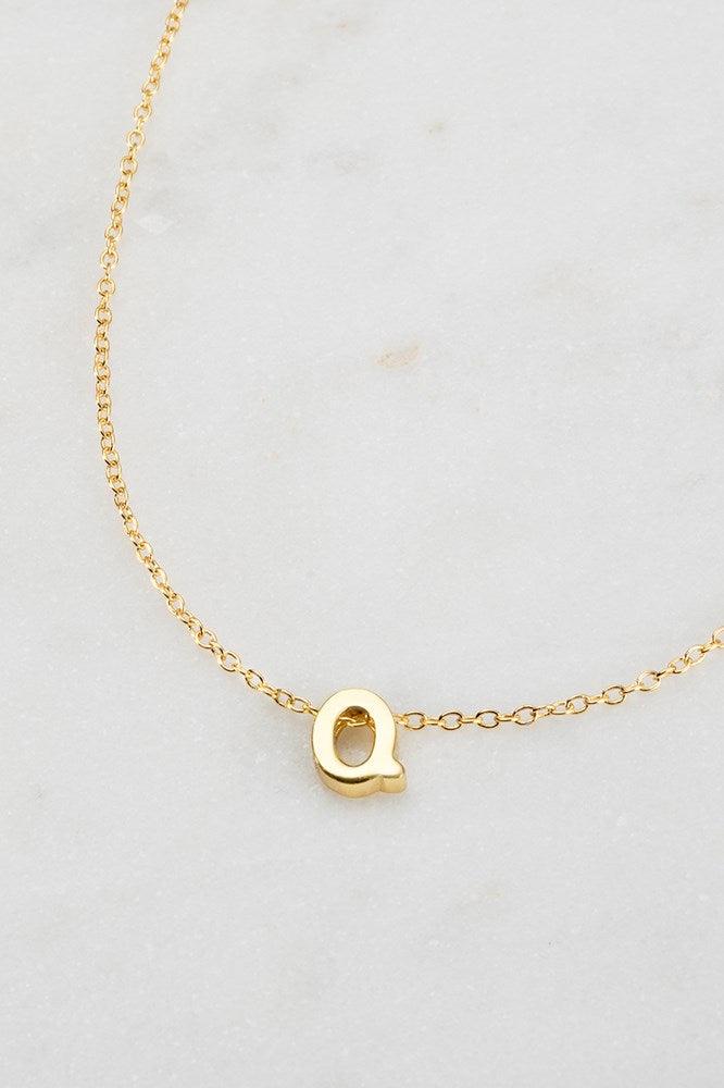 Letter Necklace Q