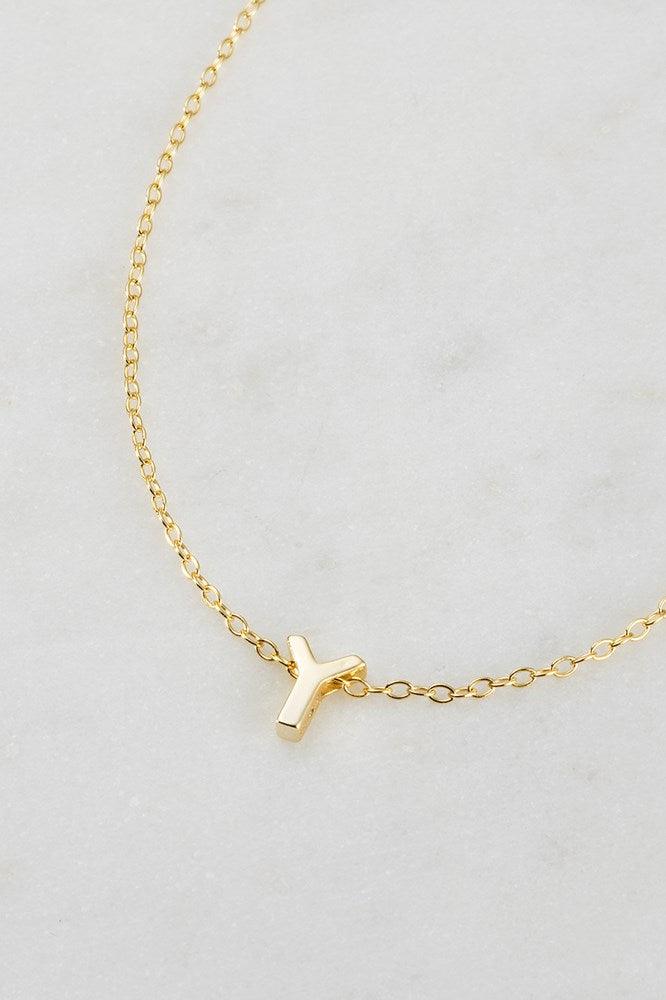Letter Necklace Y