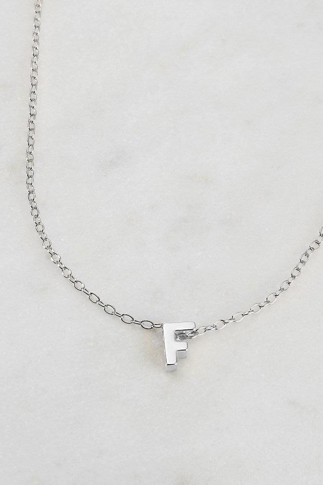 Letter Necklace F