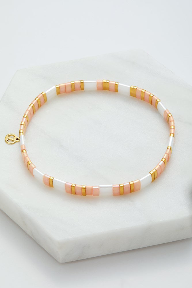 Tile Bracelet - Pink