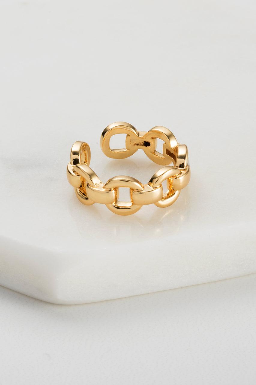 Peyton Adjustable Ring - Gold