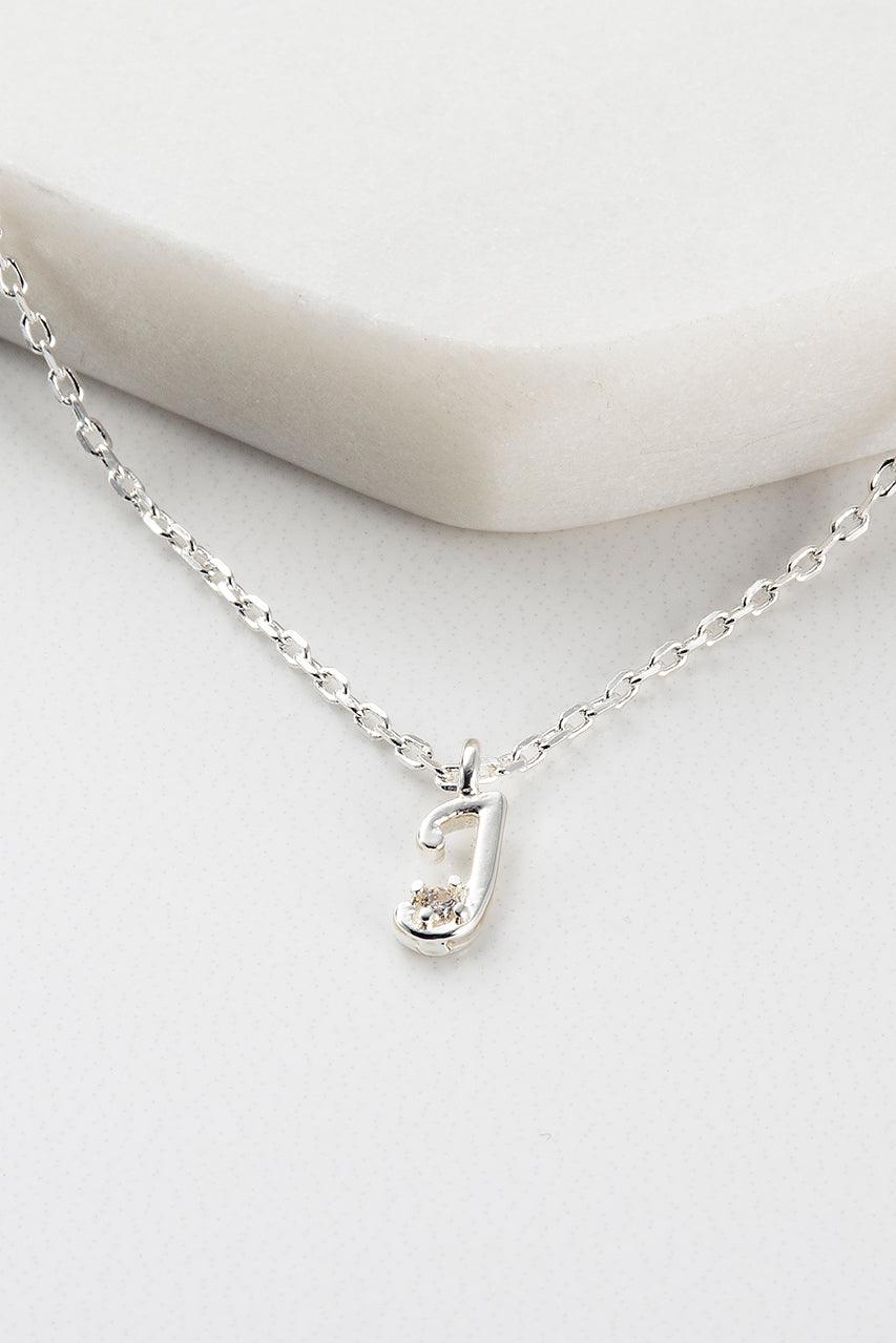 Initial Necklace - Silver