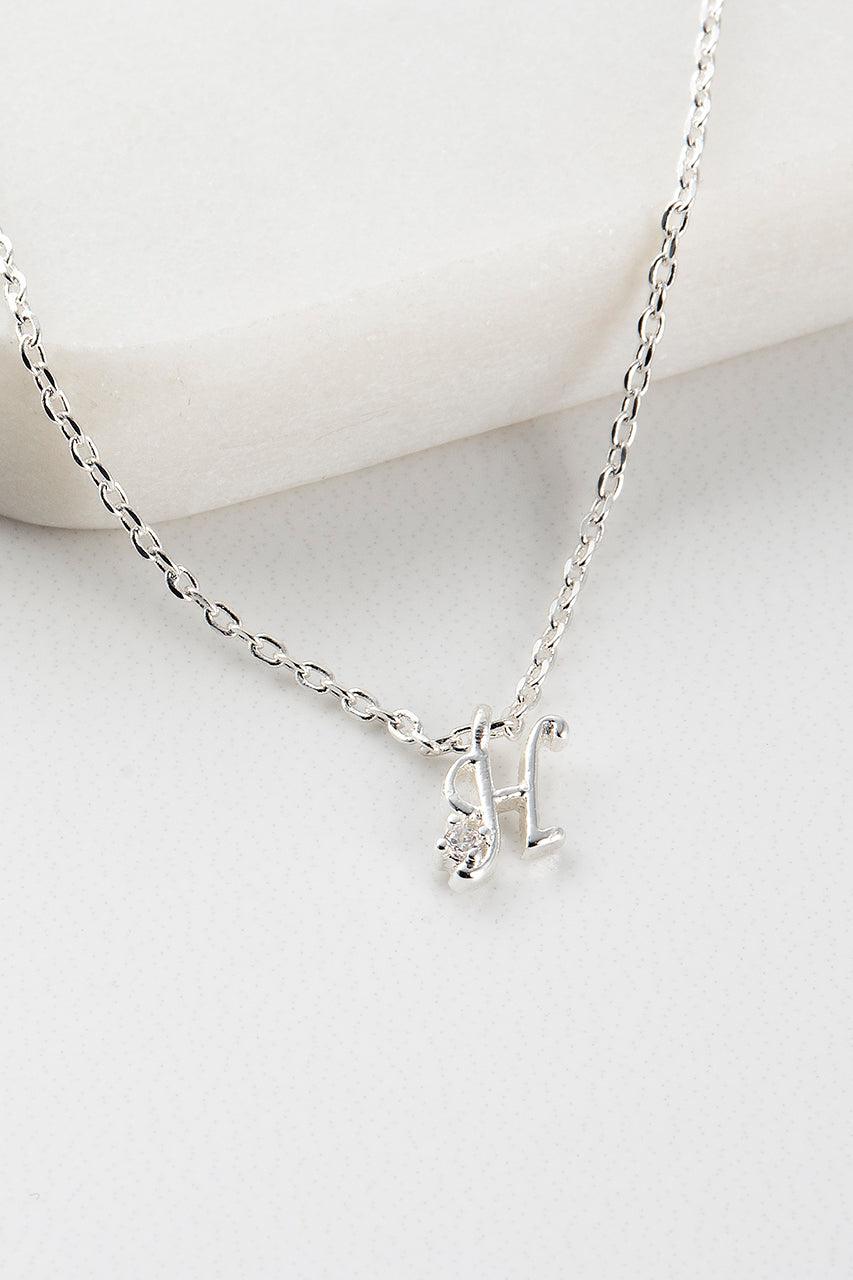 Initial Necklace - Silver