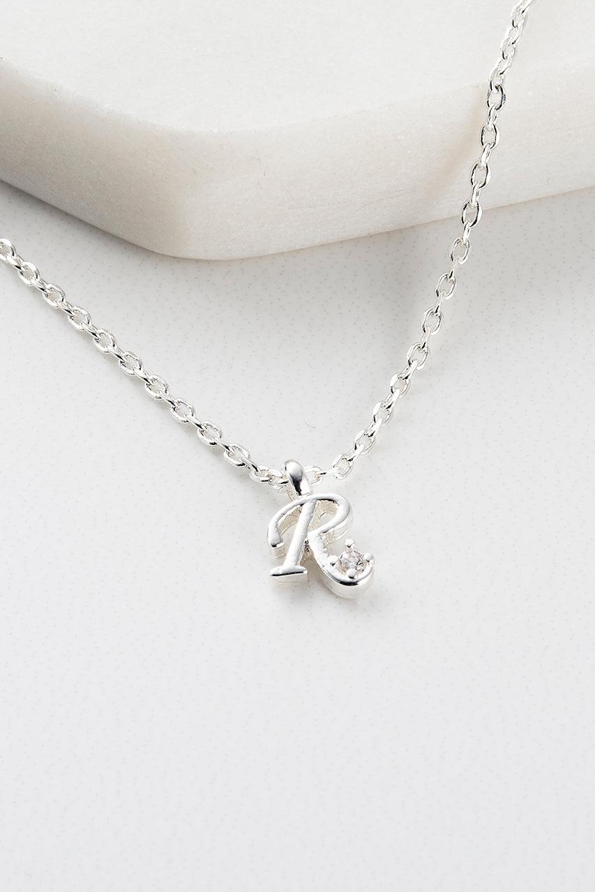 Initial Necklace - Silver