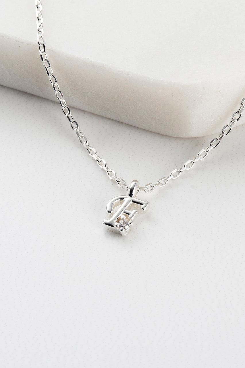 Initial Necklace - Silver