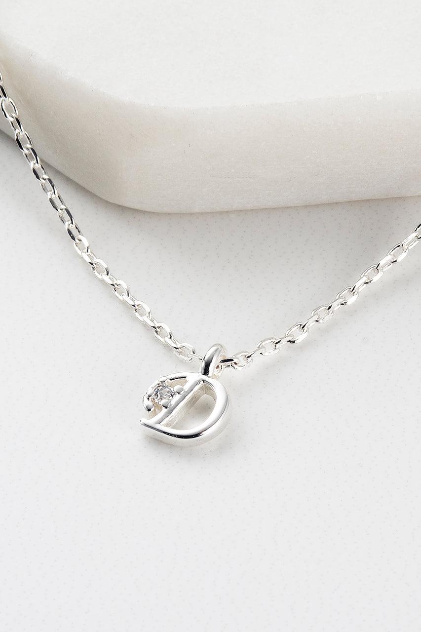 Initial Necklace - Silver