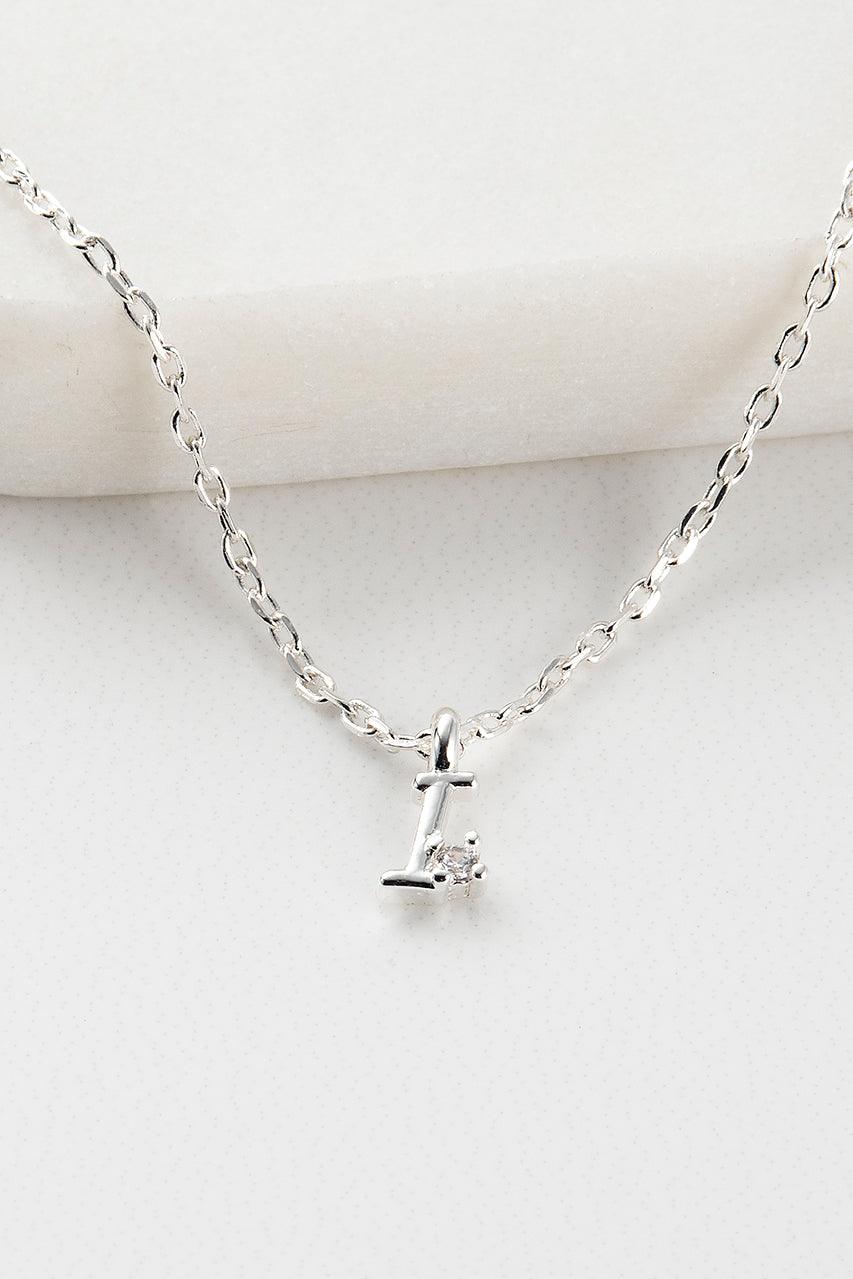 Initial Necklace - Silver