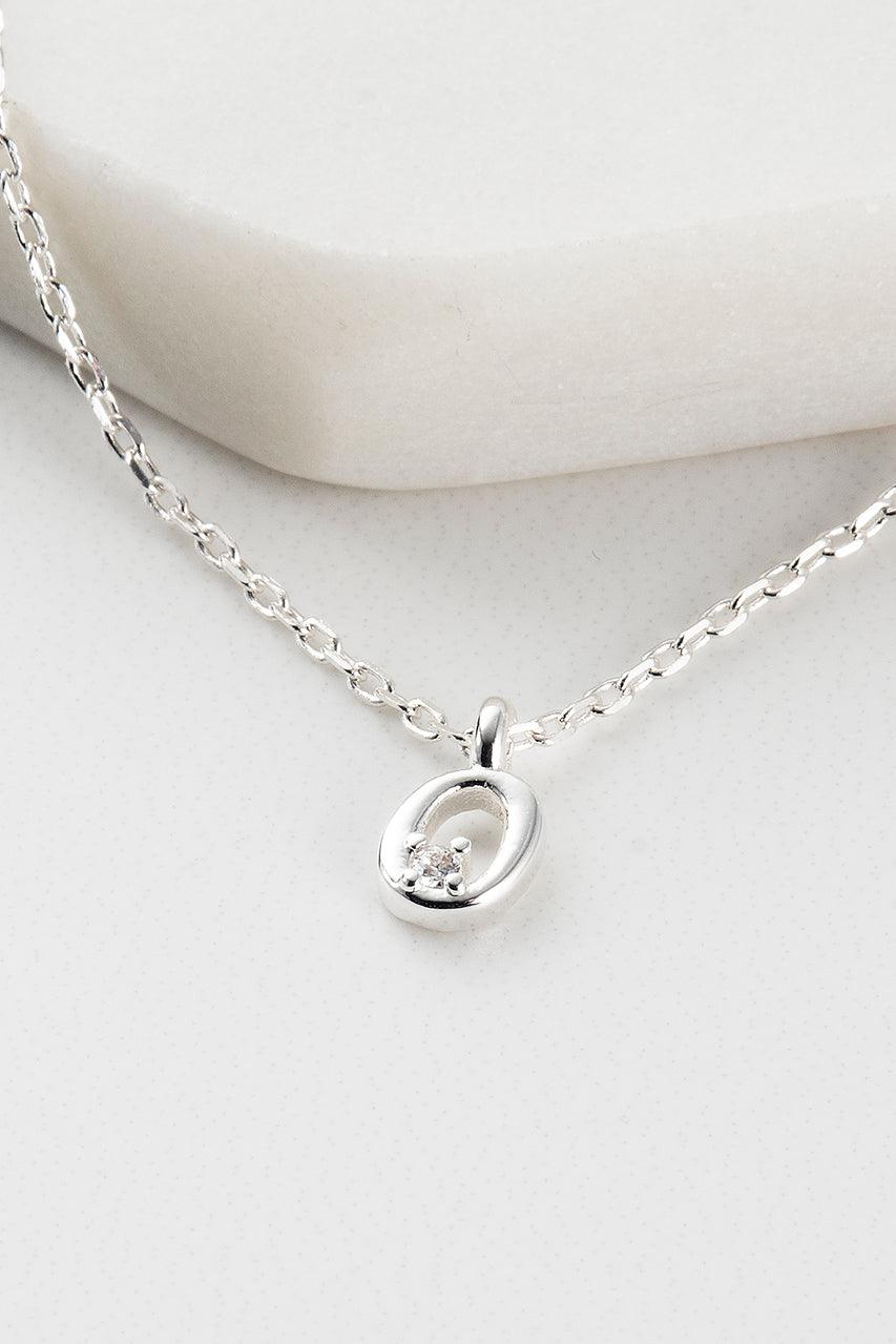 Initial Necklace - Silver