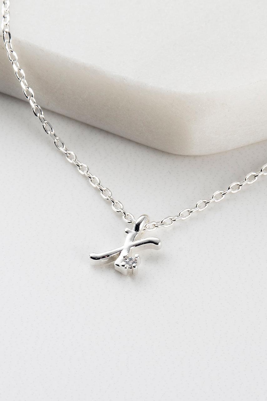 Initial Necklace - Silver