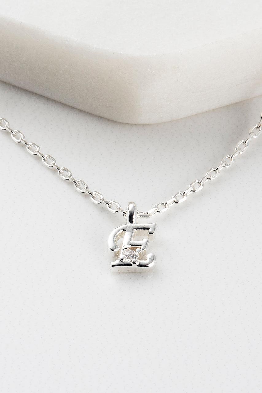 Initial Necklace - Silver