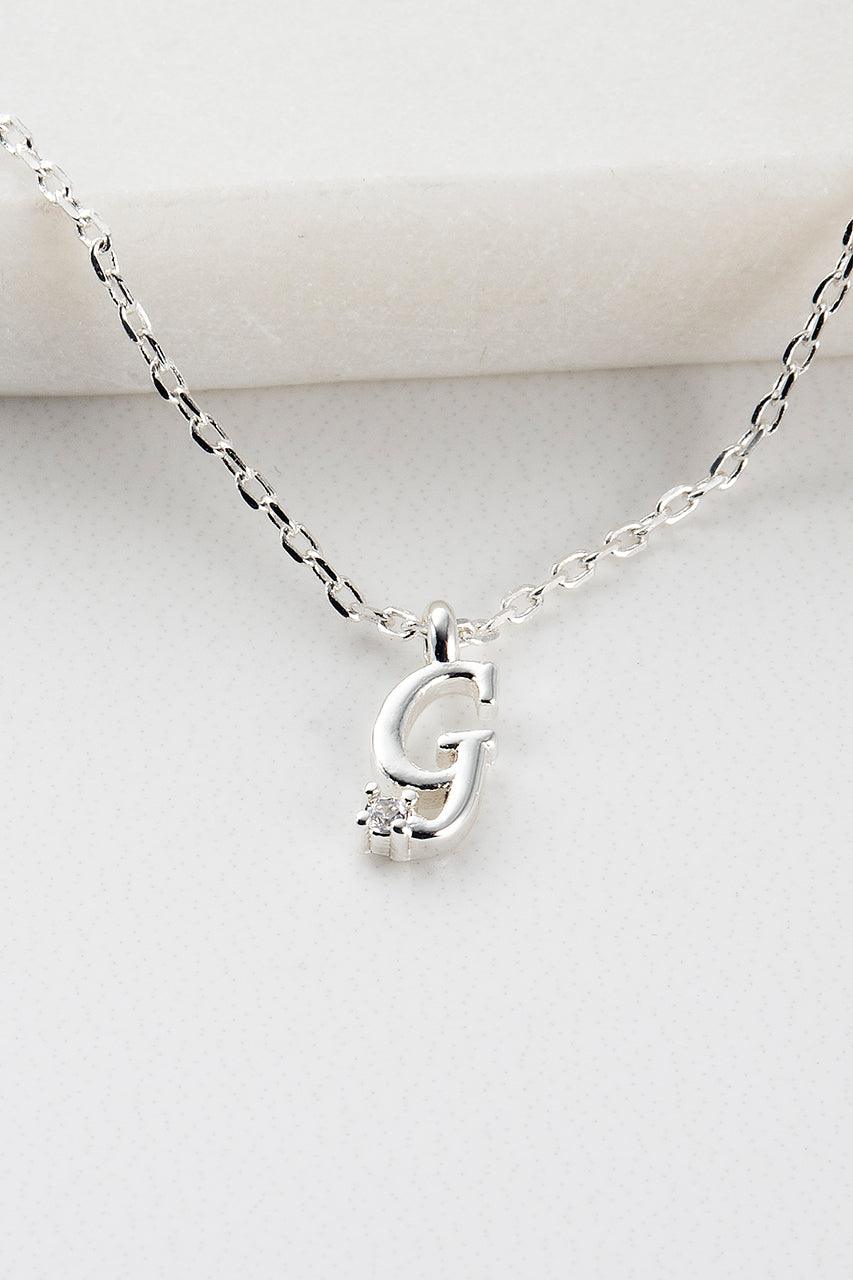 Initial Necklace - Silver