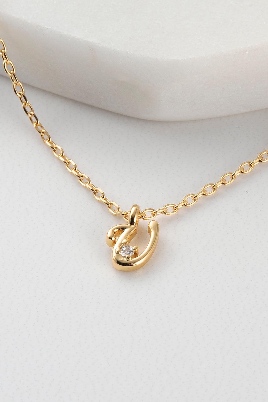 Initial Necklace - Gold