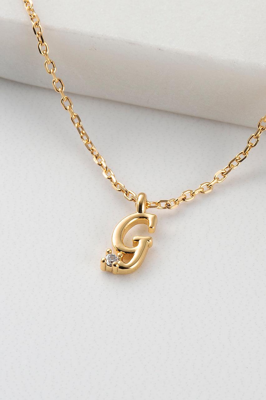 Initial Necklace - Gold