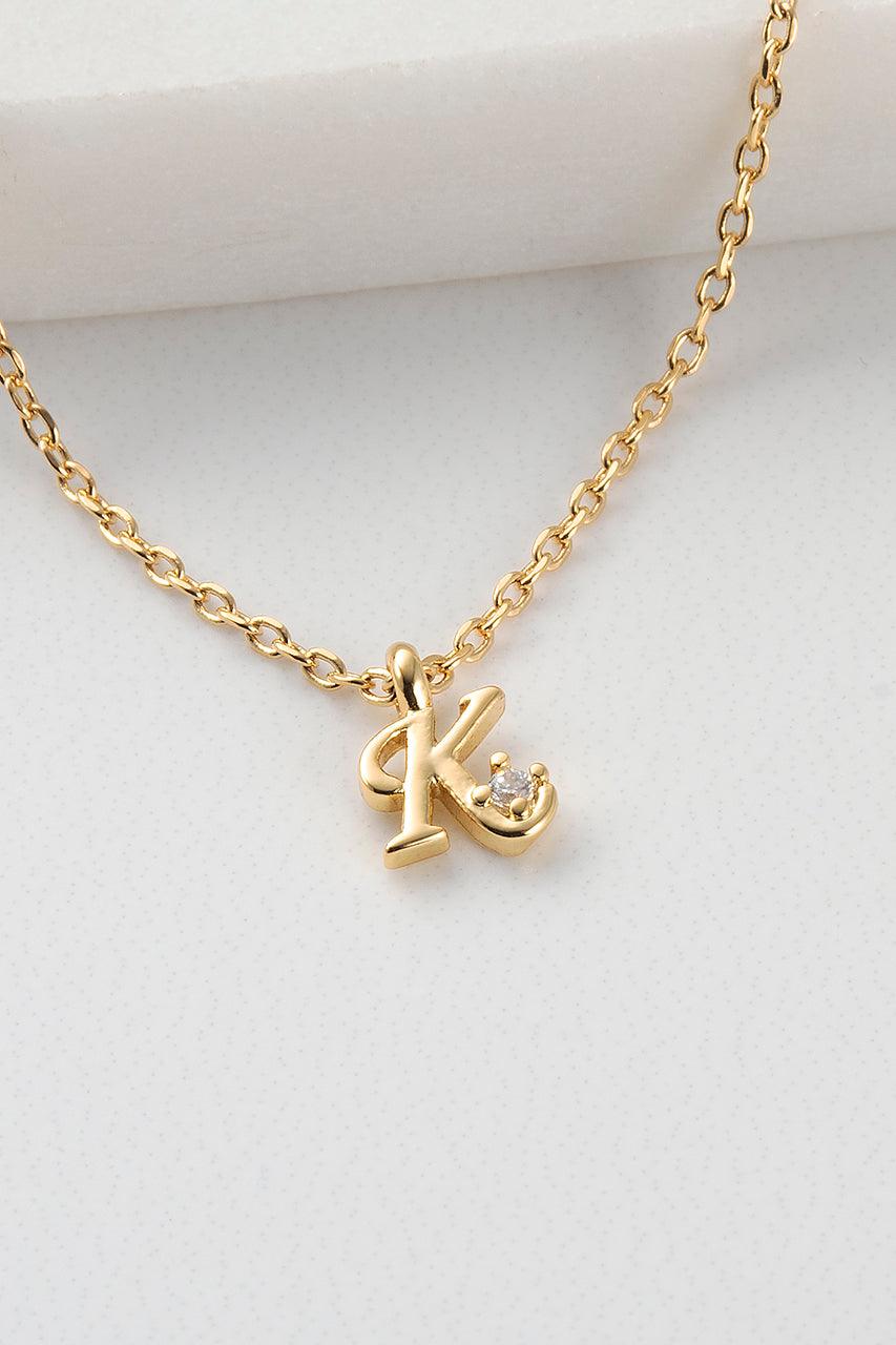 Initial Necklace - Gold