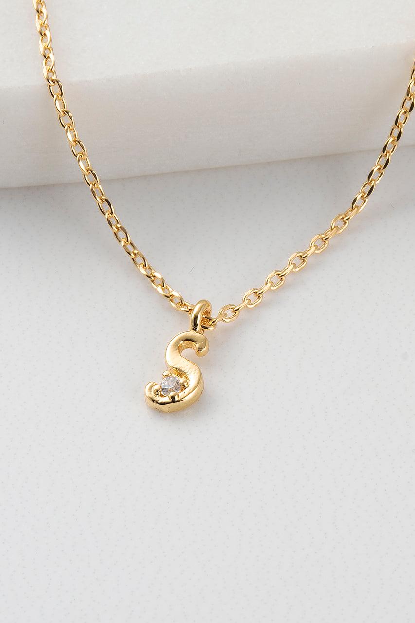 Initial Necklace - Gold