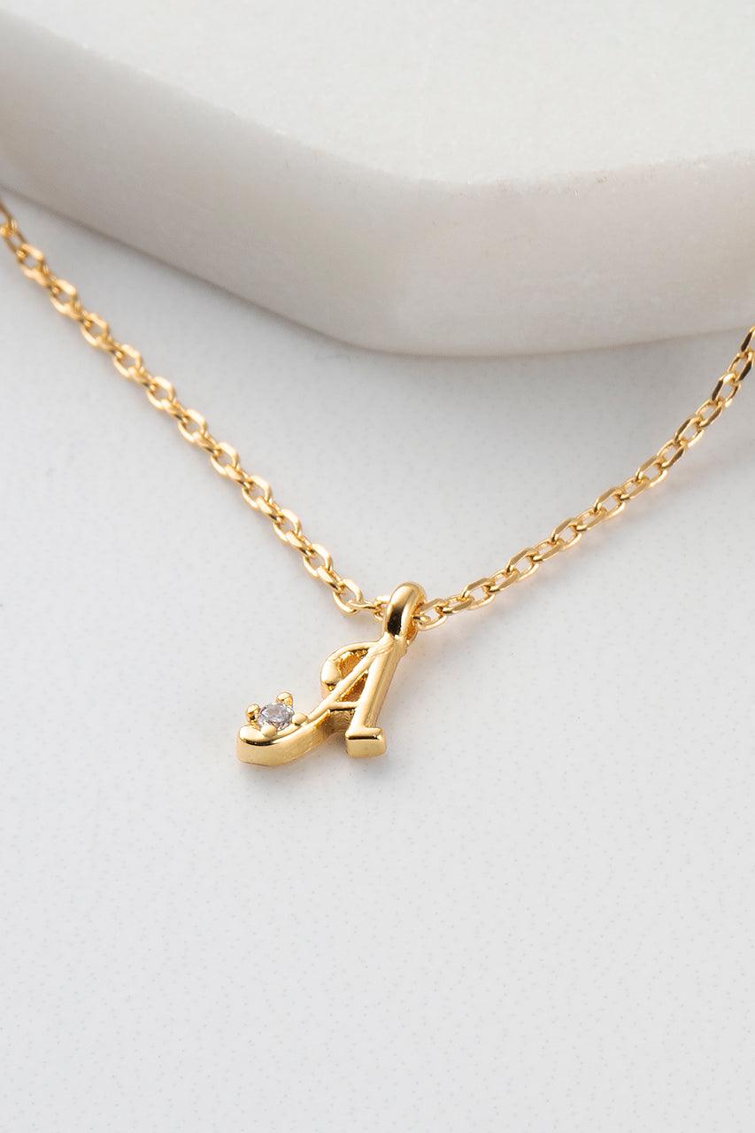 Initial Necklace - Gold