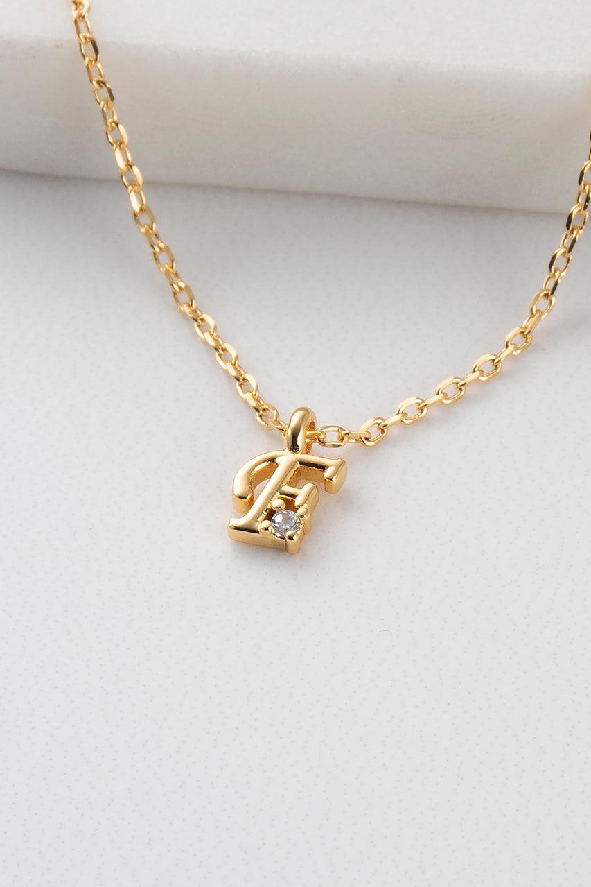Initial Necklace - Gold
