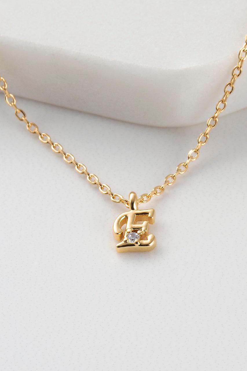 Initial Necklace - Gold