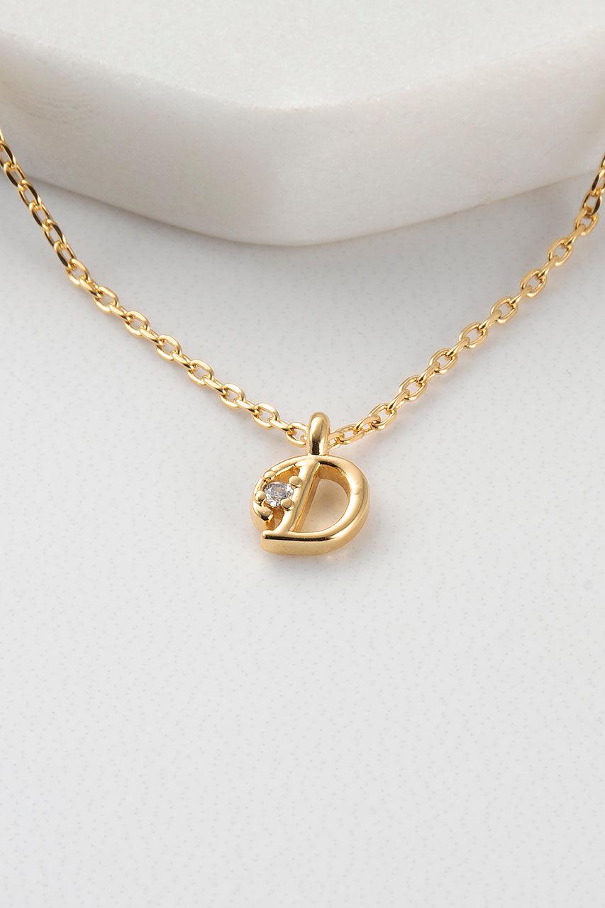 Initial Necklace - Gold