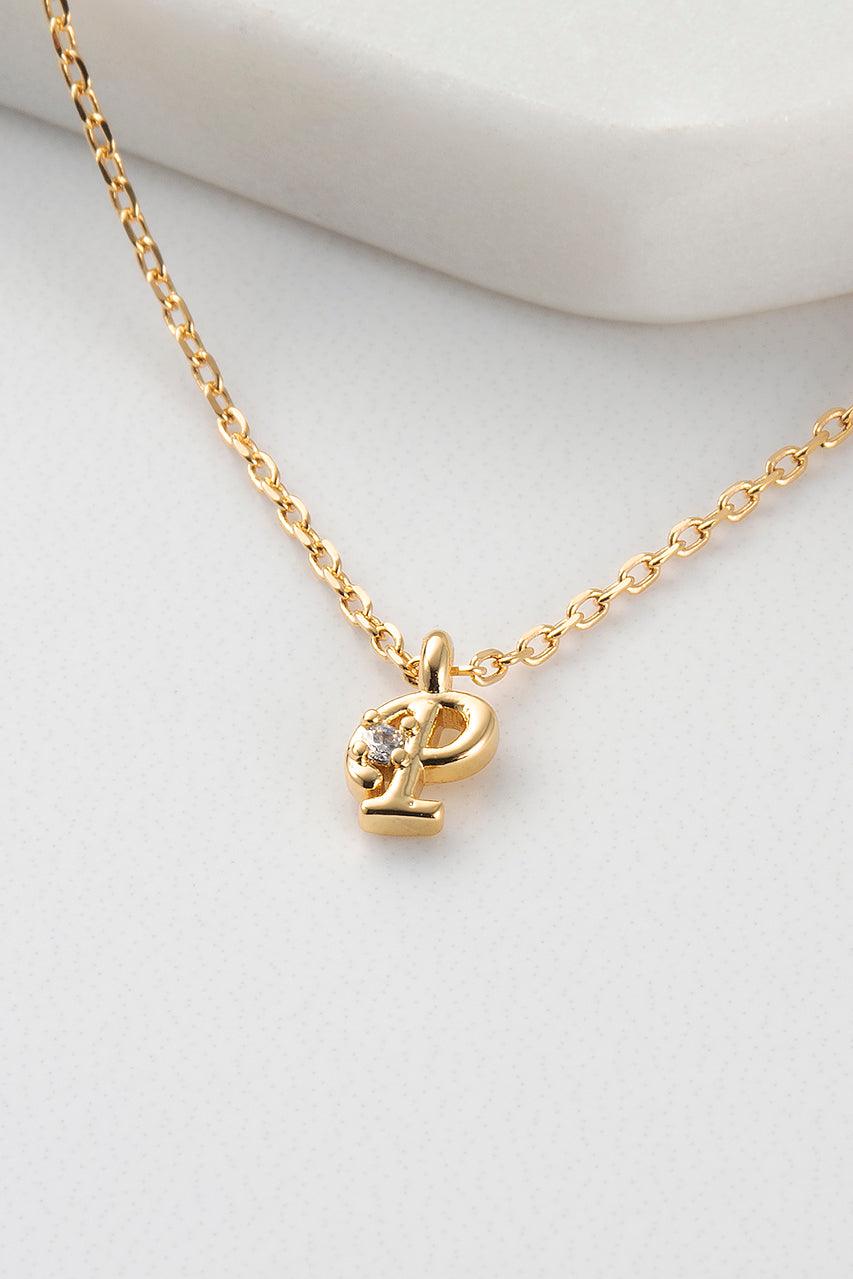 Initial Necklace - Gold