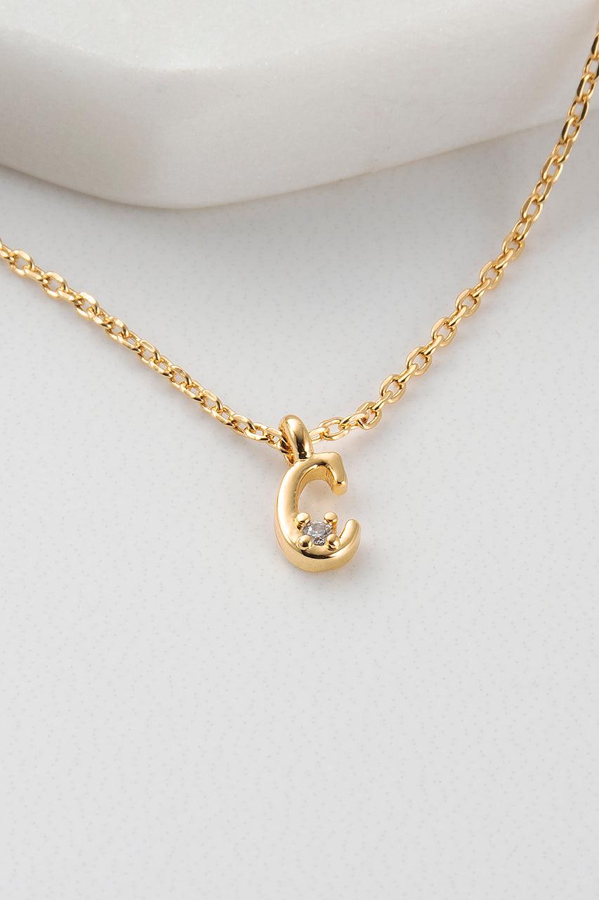 Initial Necklace - Gold