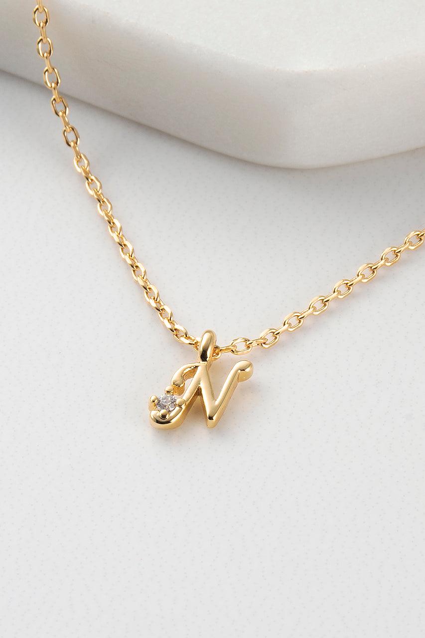 Initial Necklace - Gold
