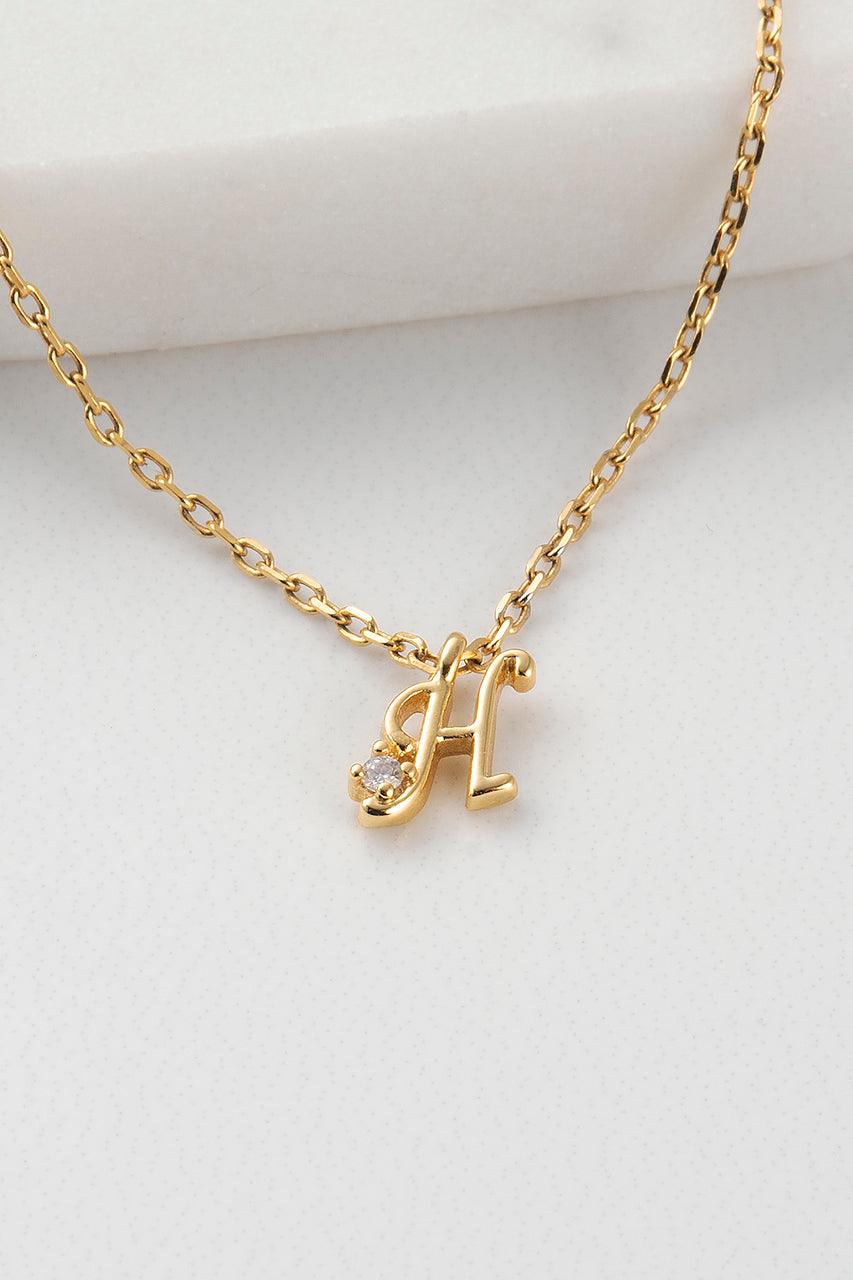 Initial Necklace - Gold