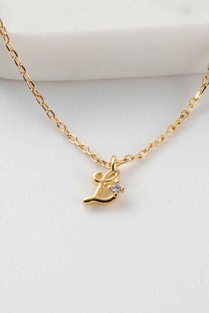 Initial Necklace - Gold