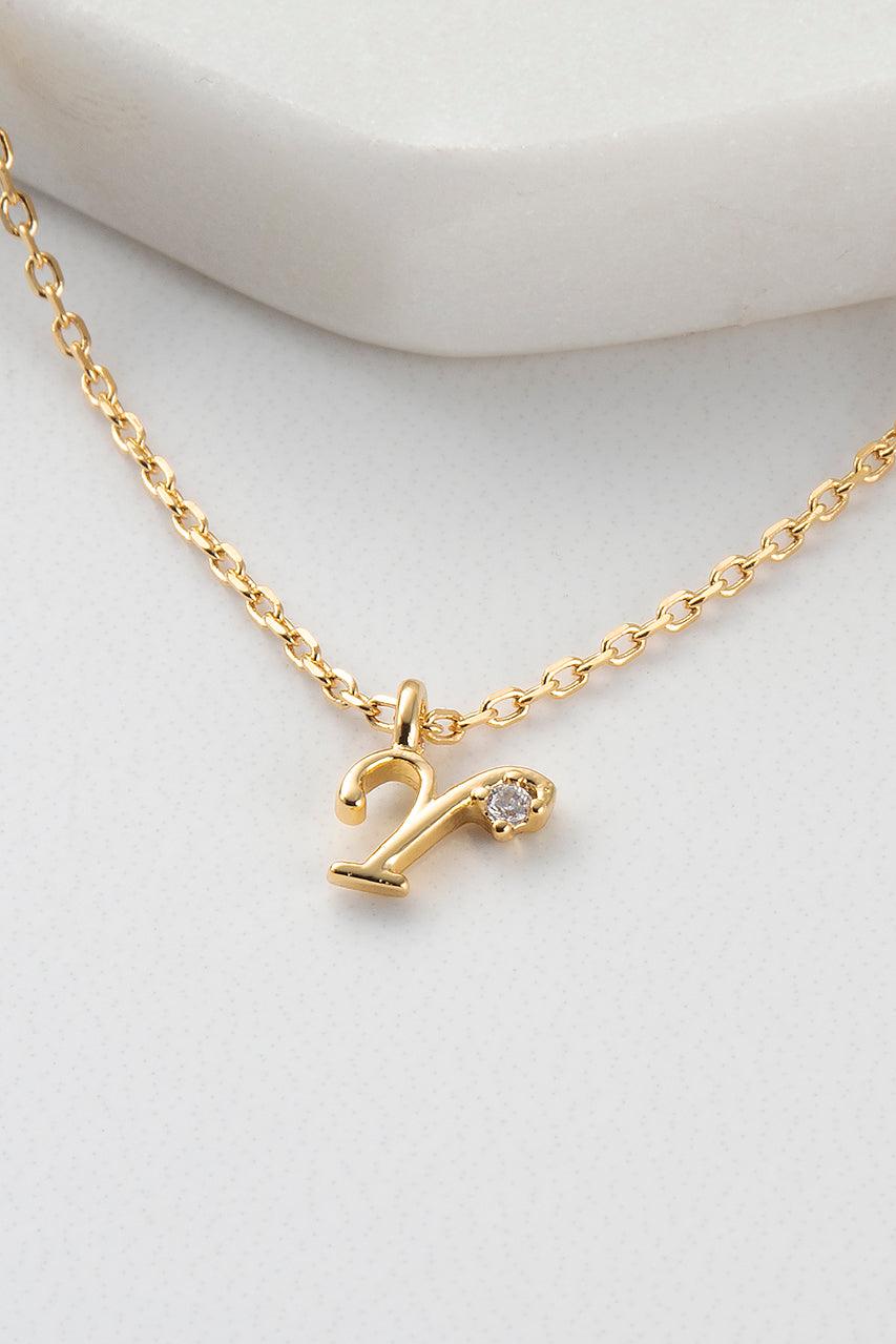 Initial Necklace - Gold