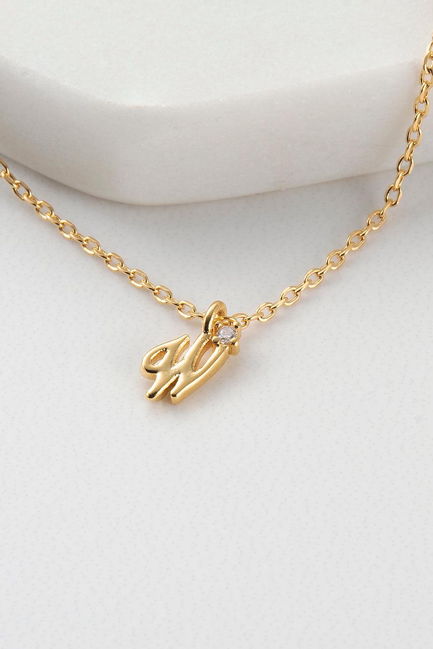 Initial Necklace - Gold