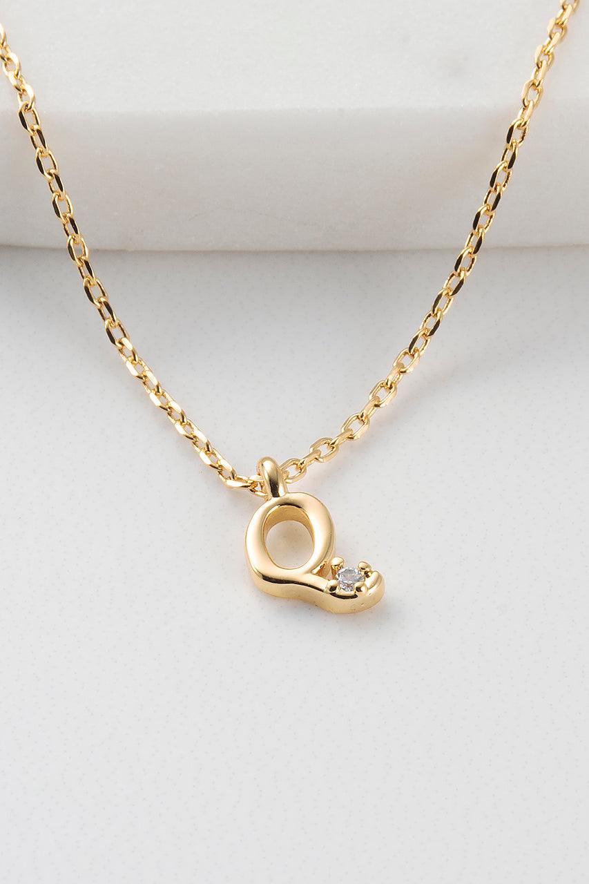 Initial Necklace - Gold